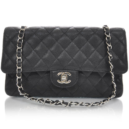Chanel Caviar Quilted Medium Double Flap Black 1 of 10
