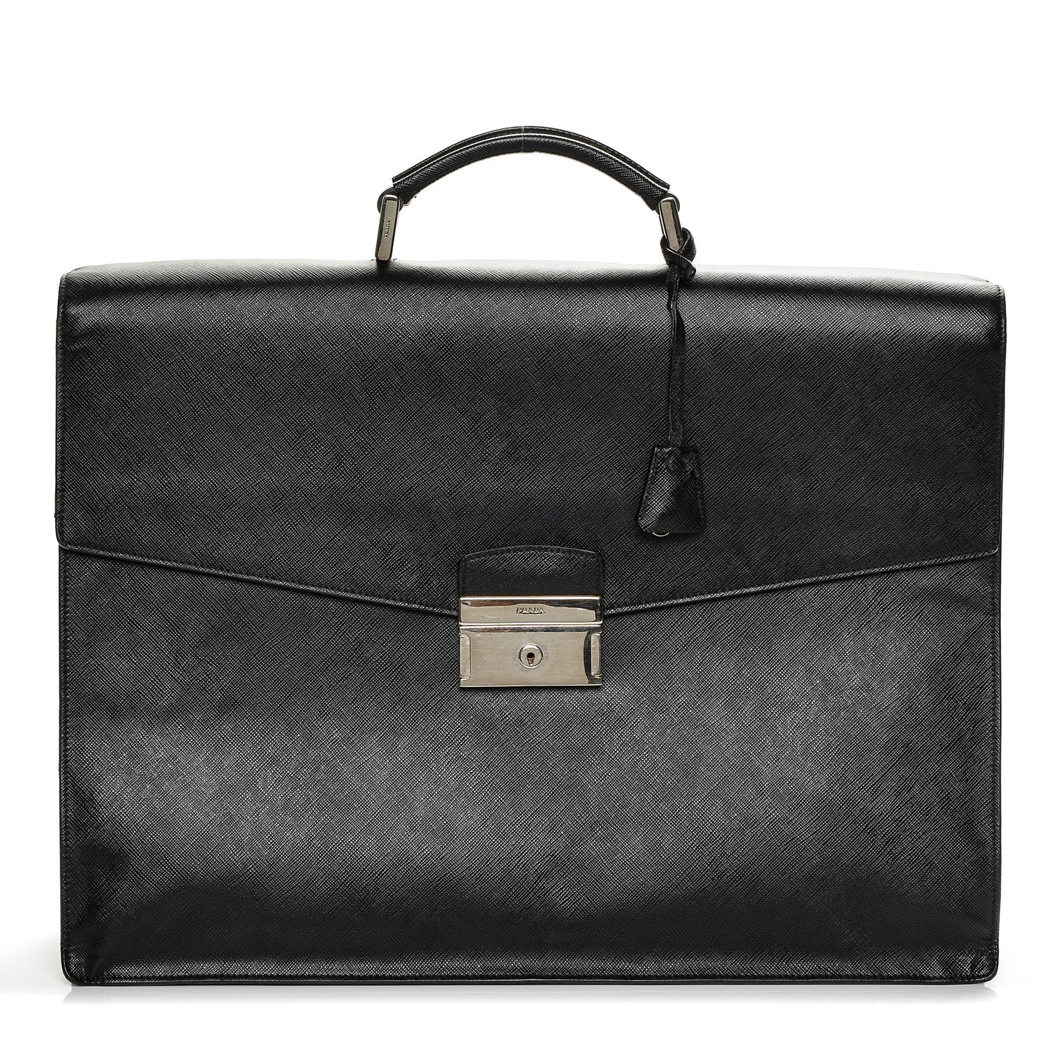 Prada Saffiano Briefcase Nero Black 1 of 6