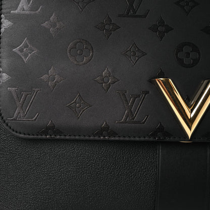 Louis Vuitton Calfskin Monogram Very One Handle Black 9 of 14