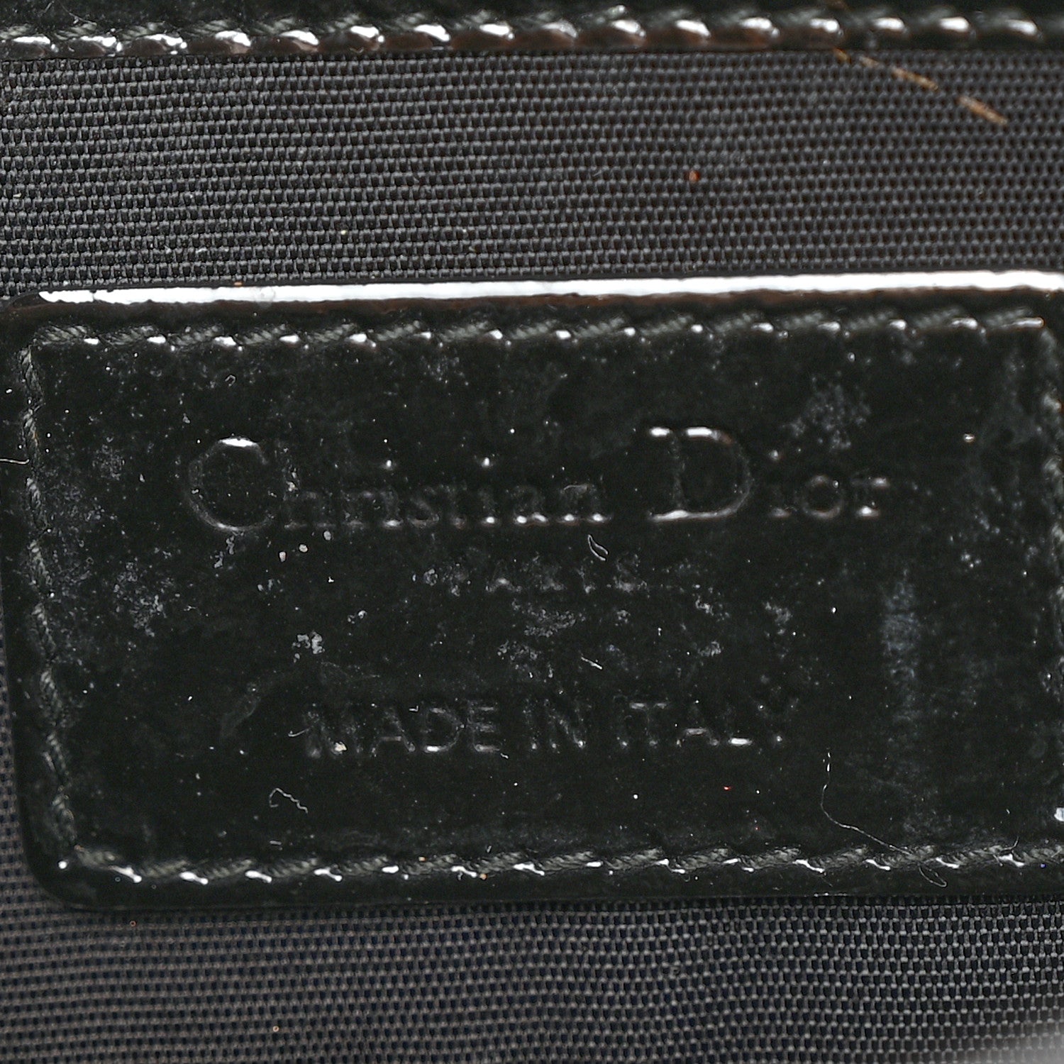 Christian Dior Patent Cannage Lady Dior Convertible Clutch Black 7 of 10