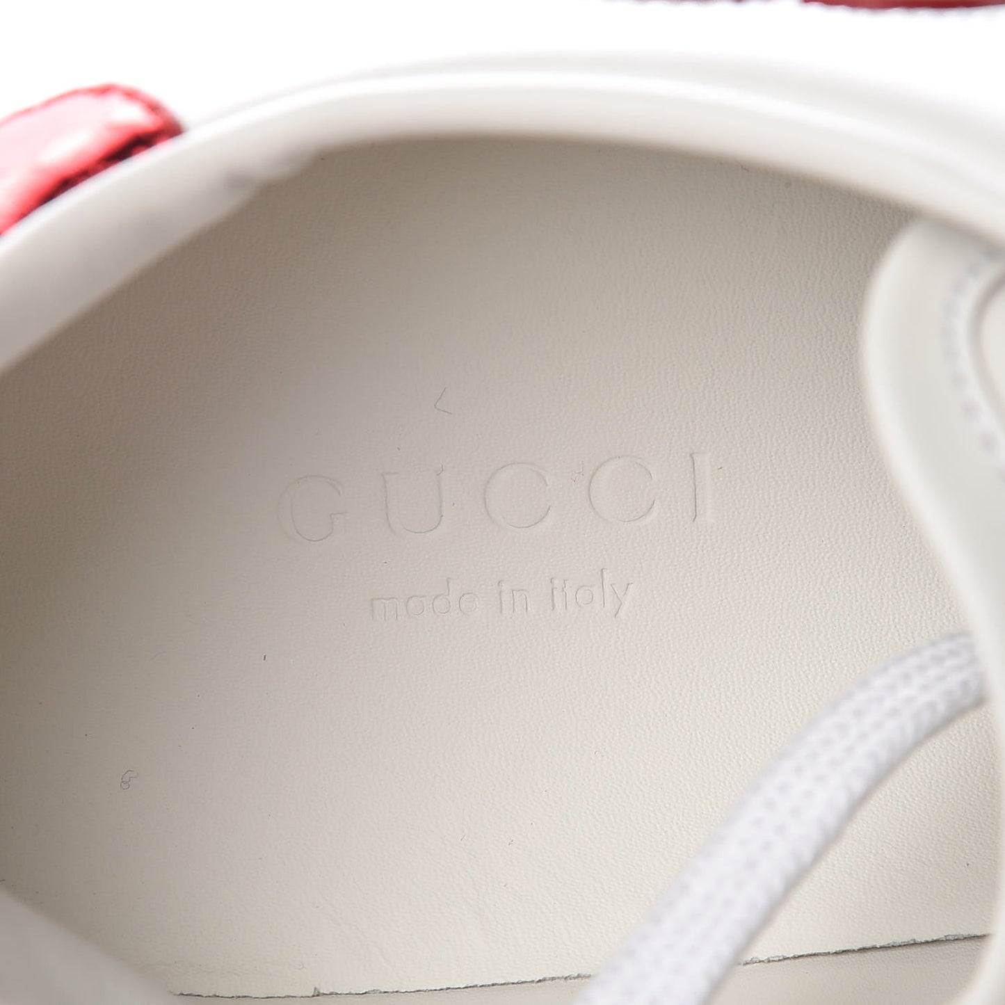 Calfskin Ayers Web Heart Embroidered Ace Sneakers 36 White