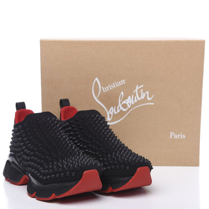 Christian Louboutin Neoprene Spike Sock Donna Flat Sneakers 37 Black 11 of 11