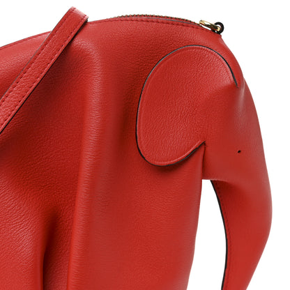 Loewe Calfskin Mini Elephant Crossbody Bag Scarlet Red 8 of 10