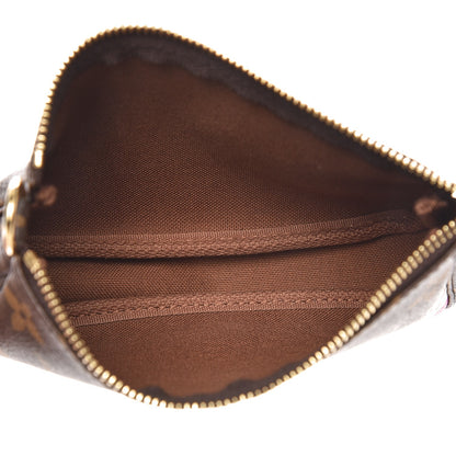 Louis Vuitton Monogram 2016 Christmas Animation Mini Pochette Accessories Rose Ballerine 5 of 7