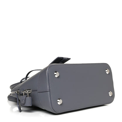 Balenciaga Signature Grained Calfskin Logo S Ville Top Handle Bag Gris Perle Fonce White 3 of 8