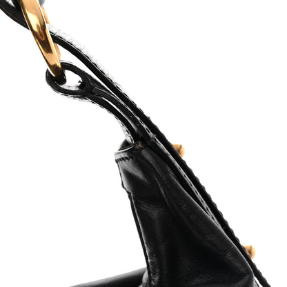 Gucci Calfskin Medium Horsebit Chain Hobo Black 14 of 18