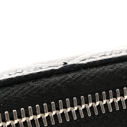 Chanel Caviar Quilted Diamond CC Gusset Zip Around Wallet Black 11 of 13