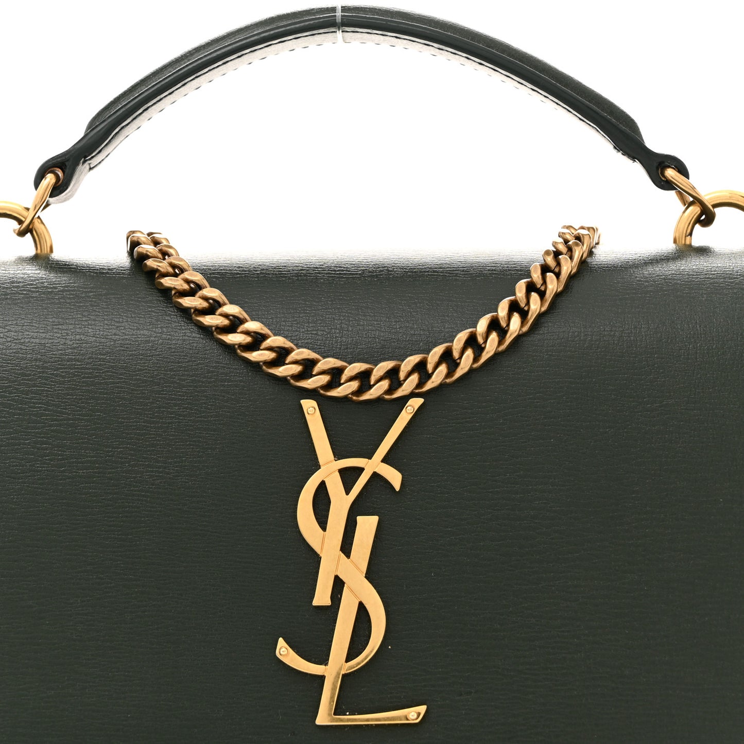 Calfskin Monogram Sunset Chain Wallet Green
