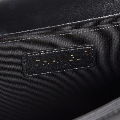 Chanel Lambskin Quilted Medium Boy Flap Black 6 of 7