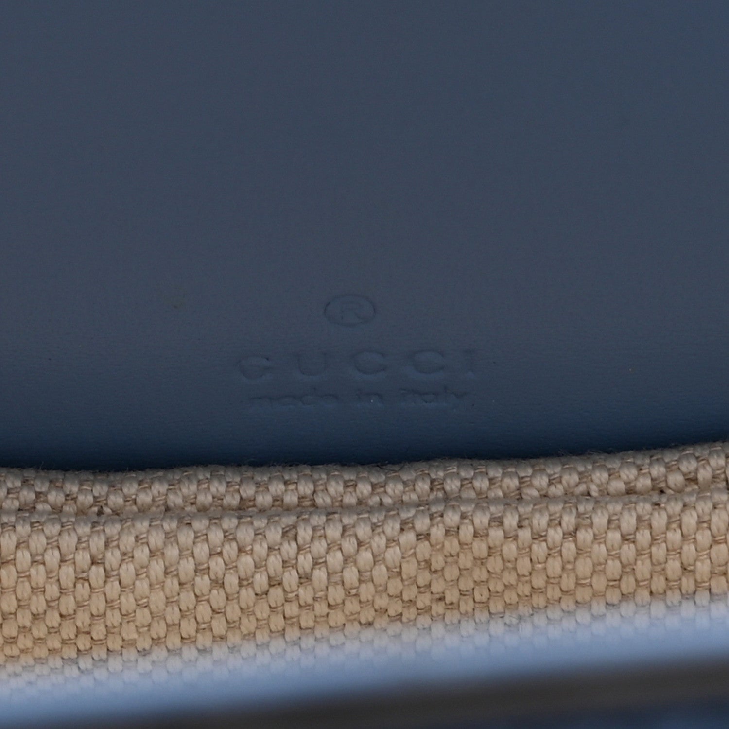 Gucci Boarded Dyana Lux Calfskin Web Mini Bamboo 1947 Top Handle Bag Blue 6 of 11