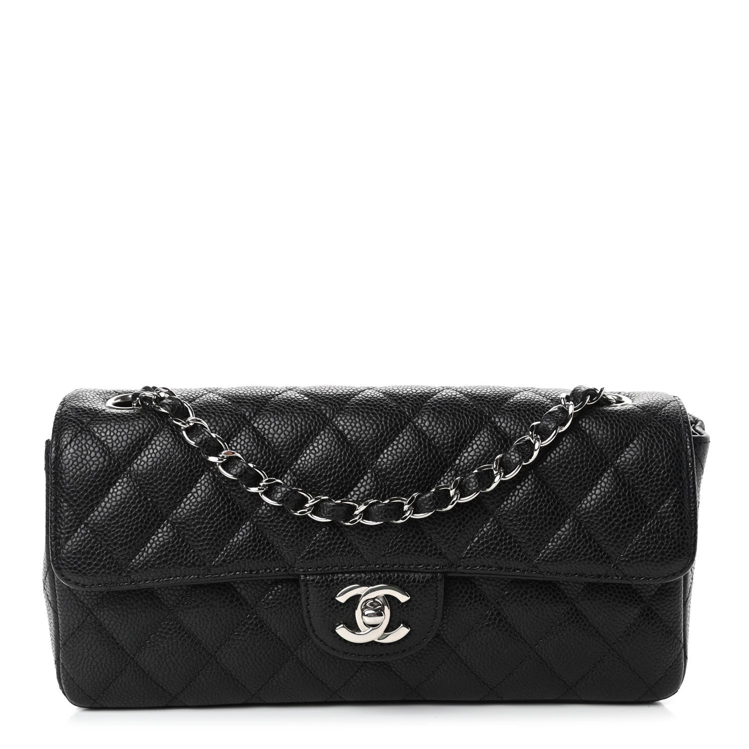 Chanel Caviar Quilted East West Flap Black 1 of 4