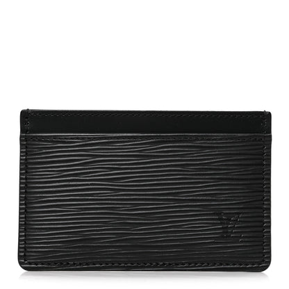 Louis Vuitton Epi Card Holder Black 1 of 6