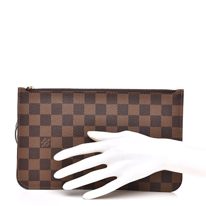 Louis Vuitton Damier Ebene Neverfull MM GM Pochette 2 of 8