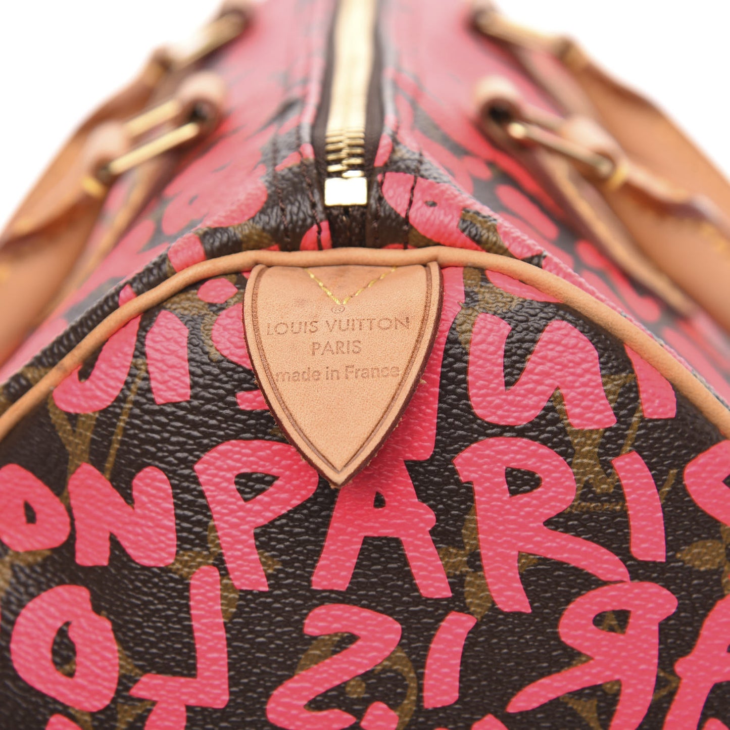 Monogram Graffiti Speedy 30 Fuchsia