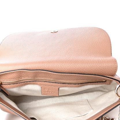 Gucci Pebbled Calfskin Medium Soho Flap Crossbody Camelia 5 of 5
