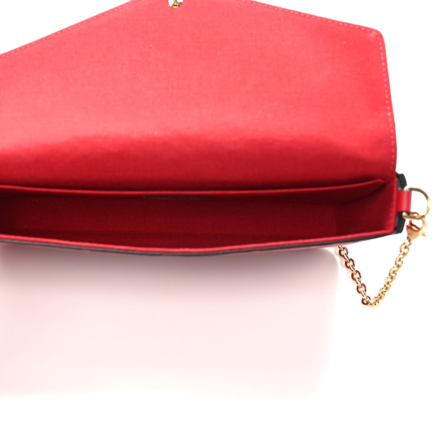 Empreinte Pochette Felicie Chain Wallet Scarlet