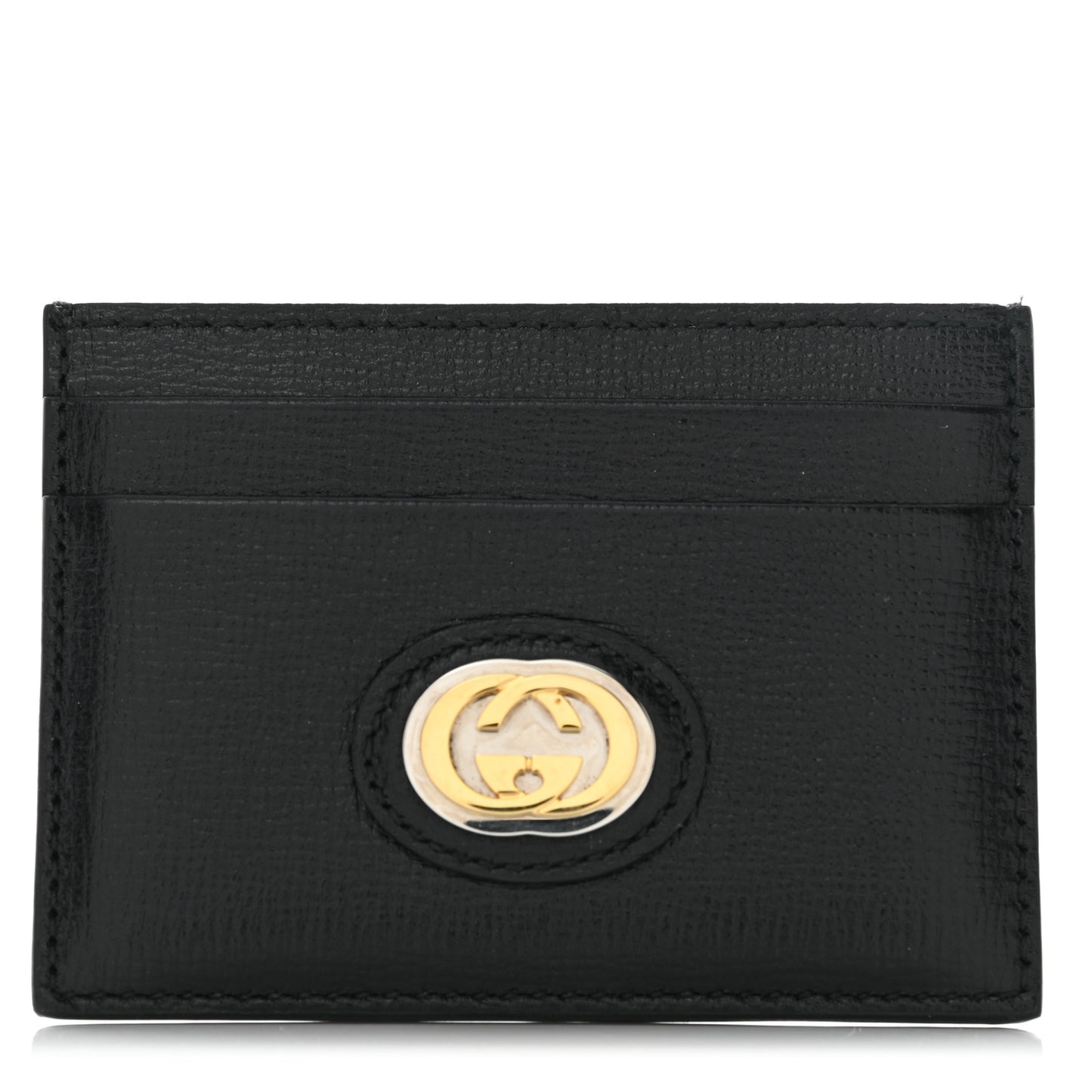 Azalea Calfskin Marina Card Holder Black