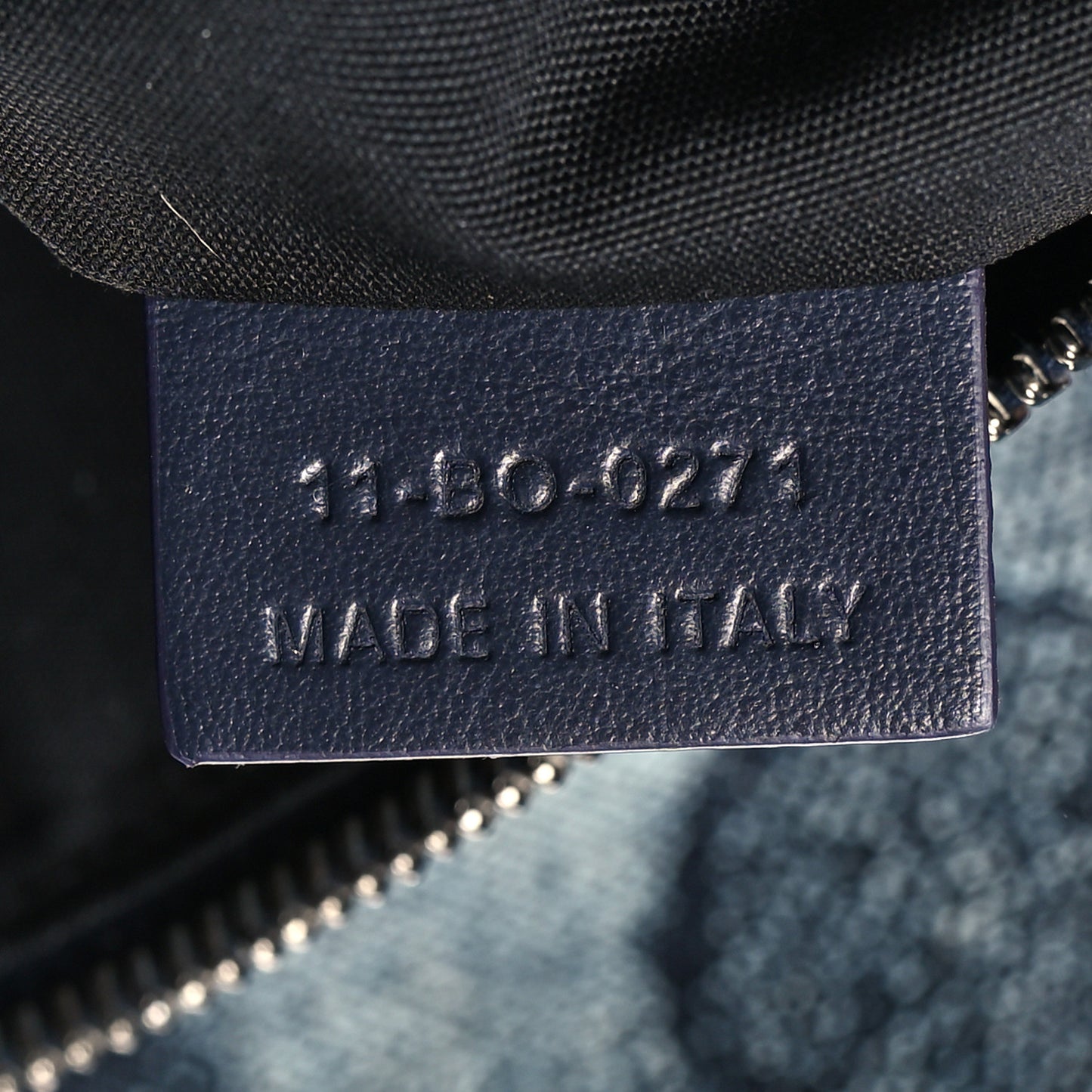 X Peter Doig Denim Camouflage Saddle Bag