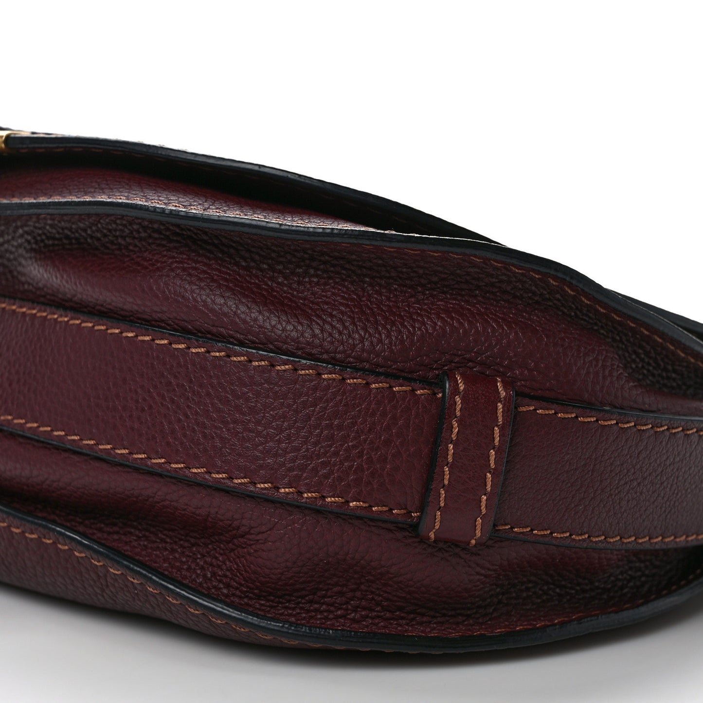 Calfskin Medium Marcie Round Crossbody Bag Dark Velvet