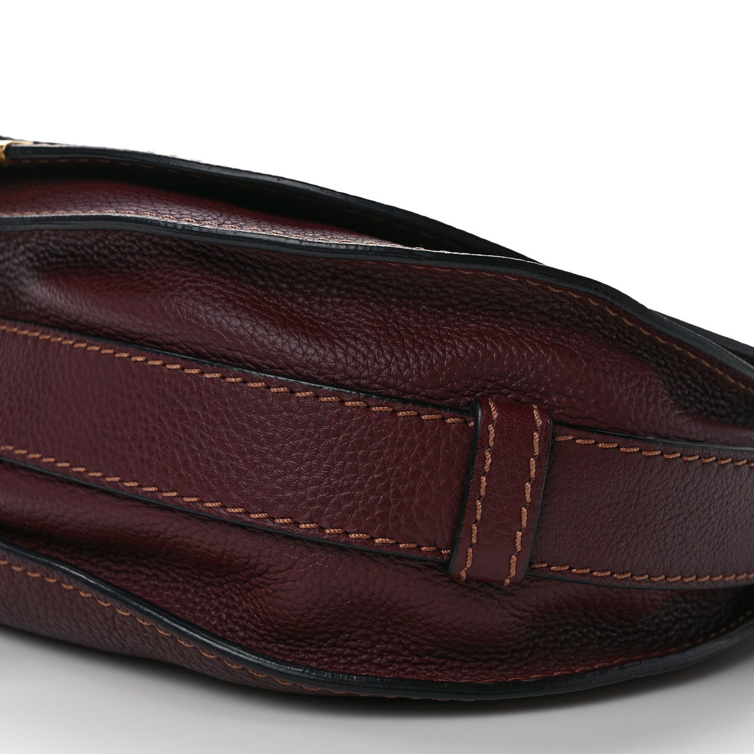 Chloe Calfskin Medium Marcie Round Crossbody Bag Dark Velvet 10 of 11