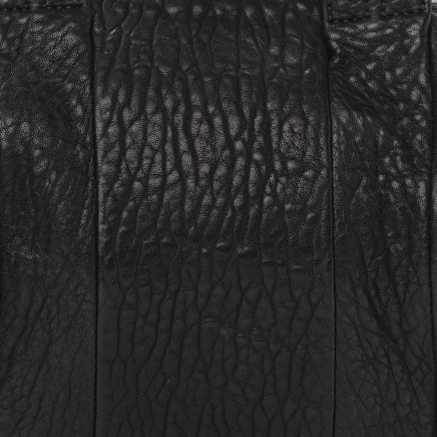 Pebbled Lambskin Rockie Black Antique Brass Hardware