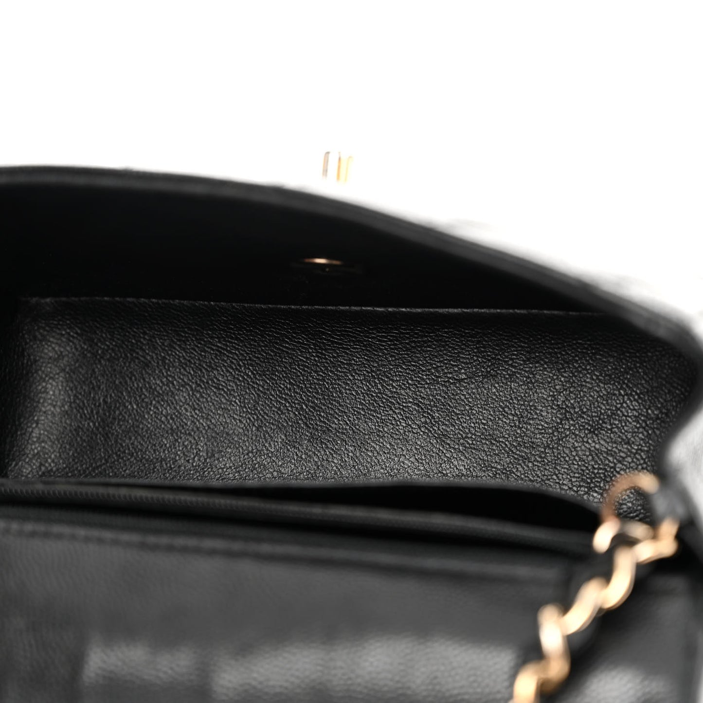Caviar Quilted Mini Rectangular Flap Black