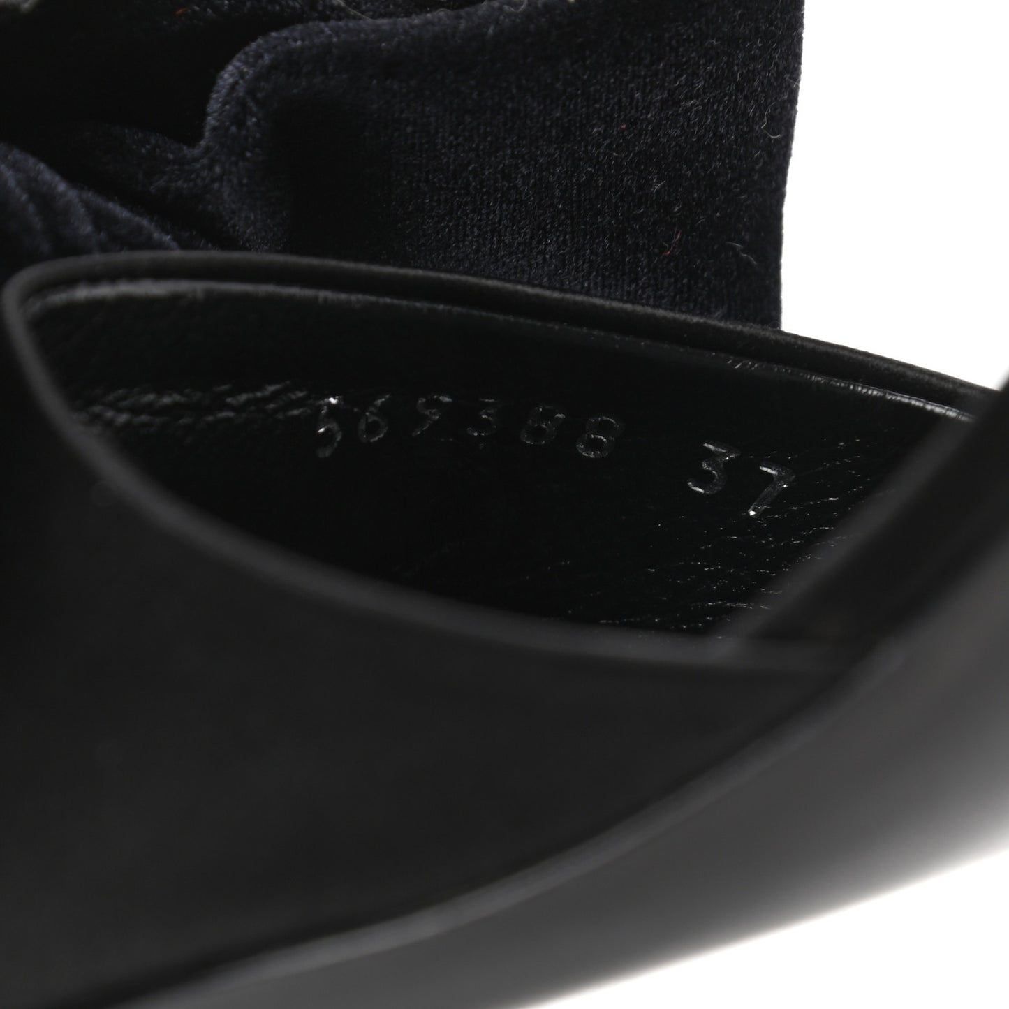 Velvet Crystal Bow Mules 37 Black