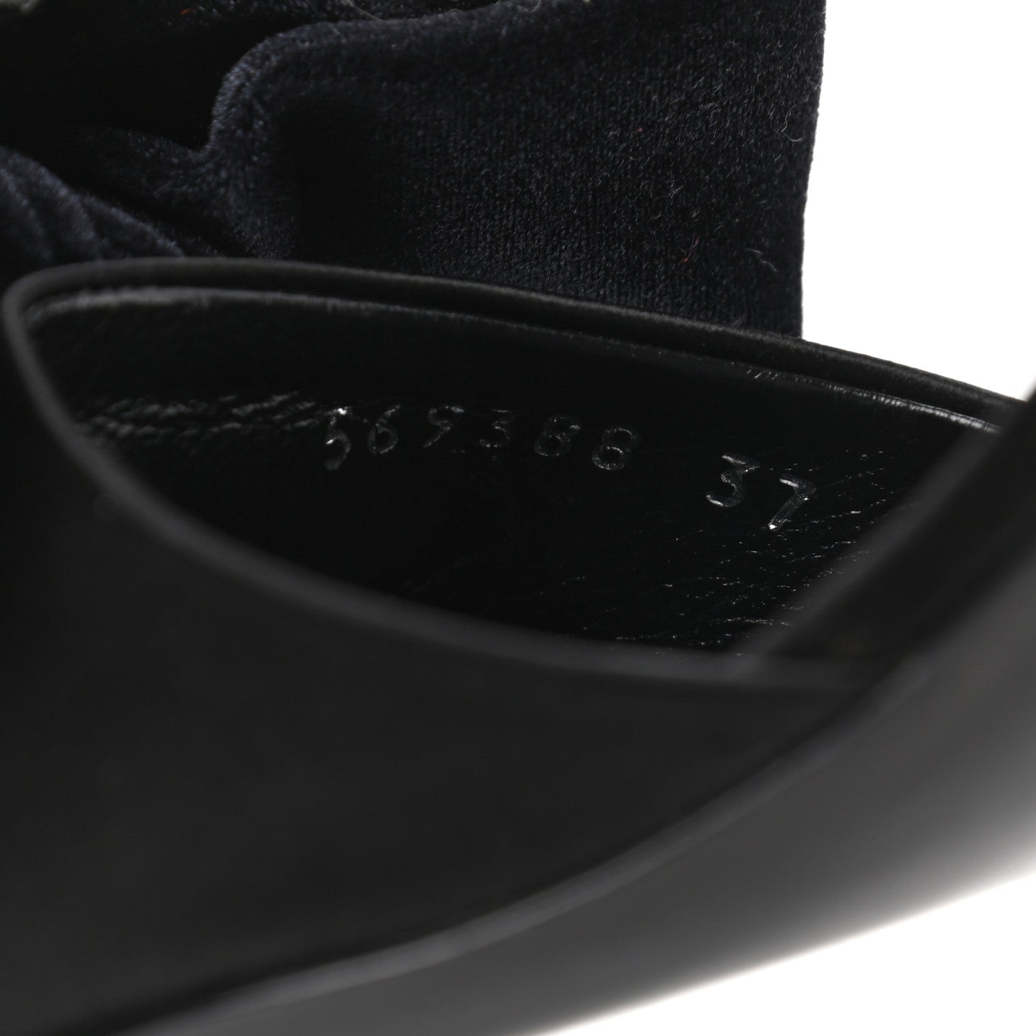 Balenciaga Velvet Crystal Bow Mules 37 Black 9 of 9