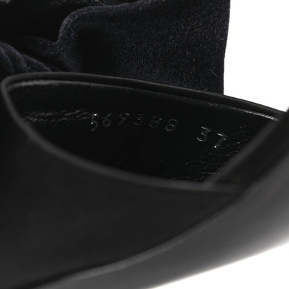 Balenciaga Velvet Crystal Bow Mules 37 Black 9 of 9