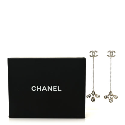 Chanel Crystal CC Chain Drop Earrings Gold 5 of 5