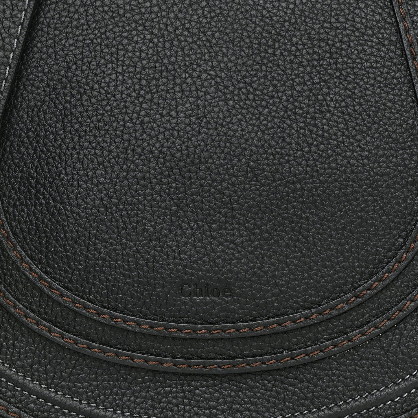 Calfskin Medium Marcie Round Crossbody Bag Black