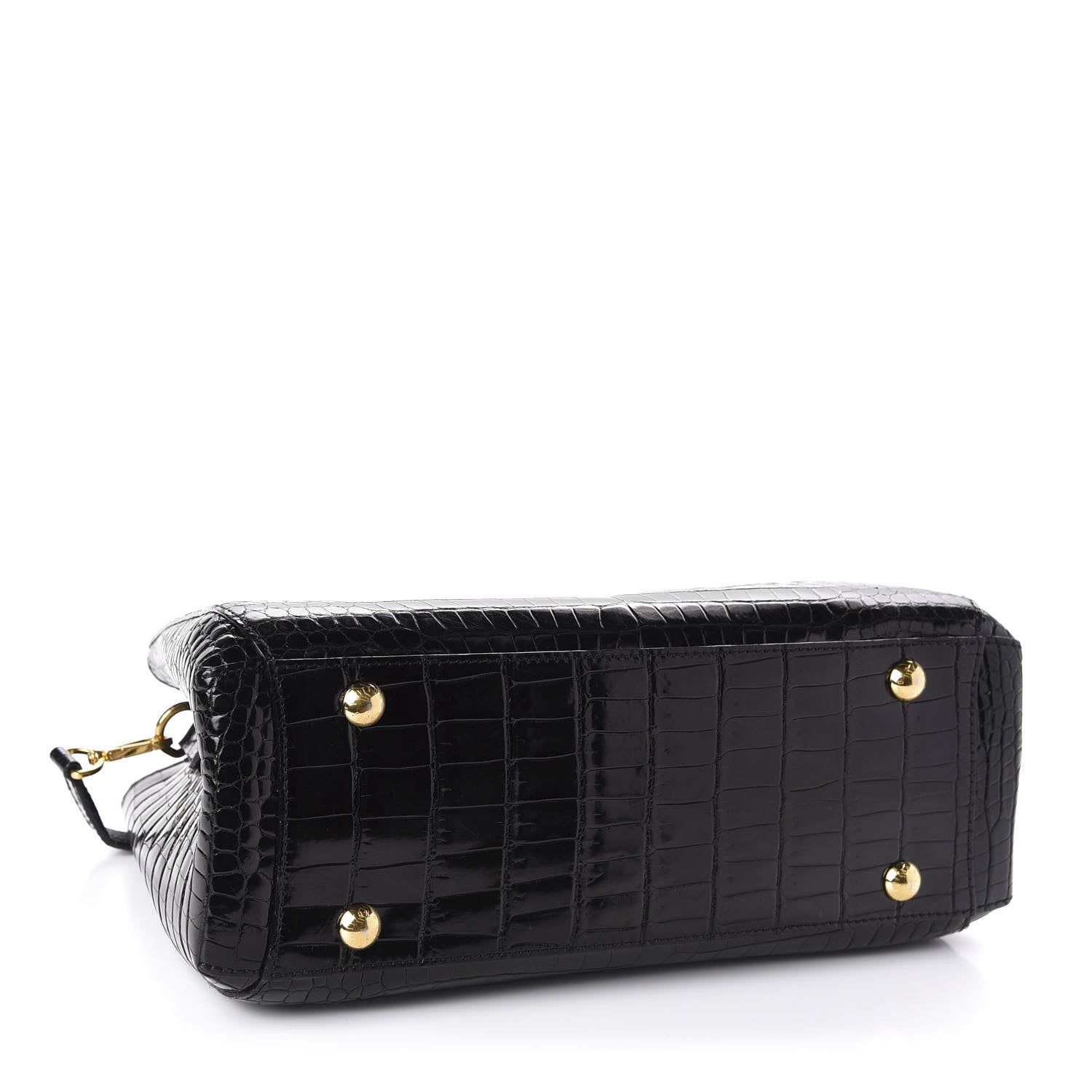 Louis Vuitton Crocodile Brilliant Montaigne MM Black 5 of 12
