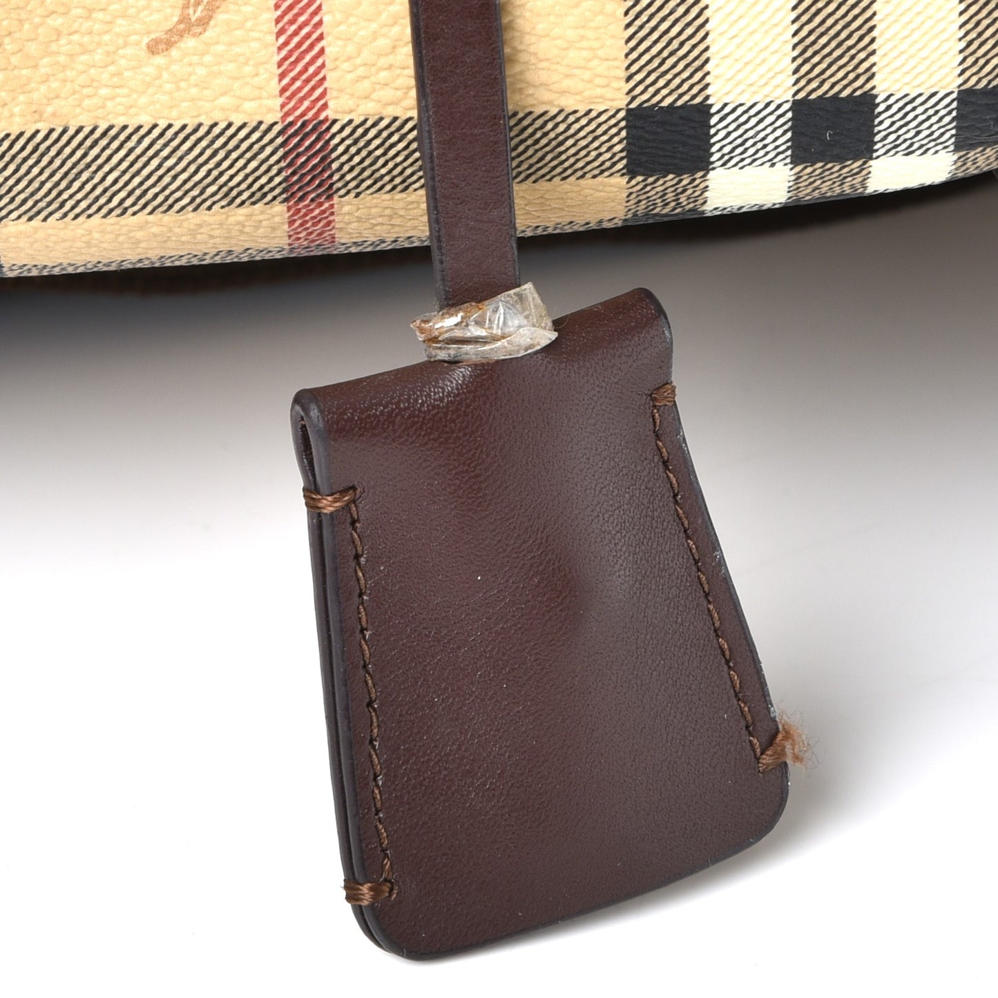 Haymarket Check Duffle Bag Dark Brown