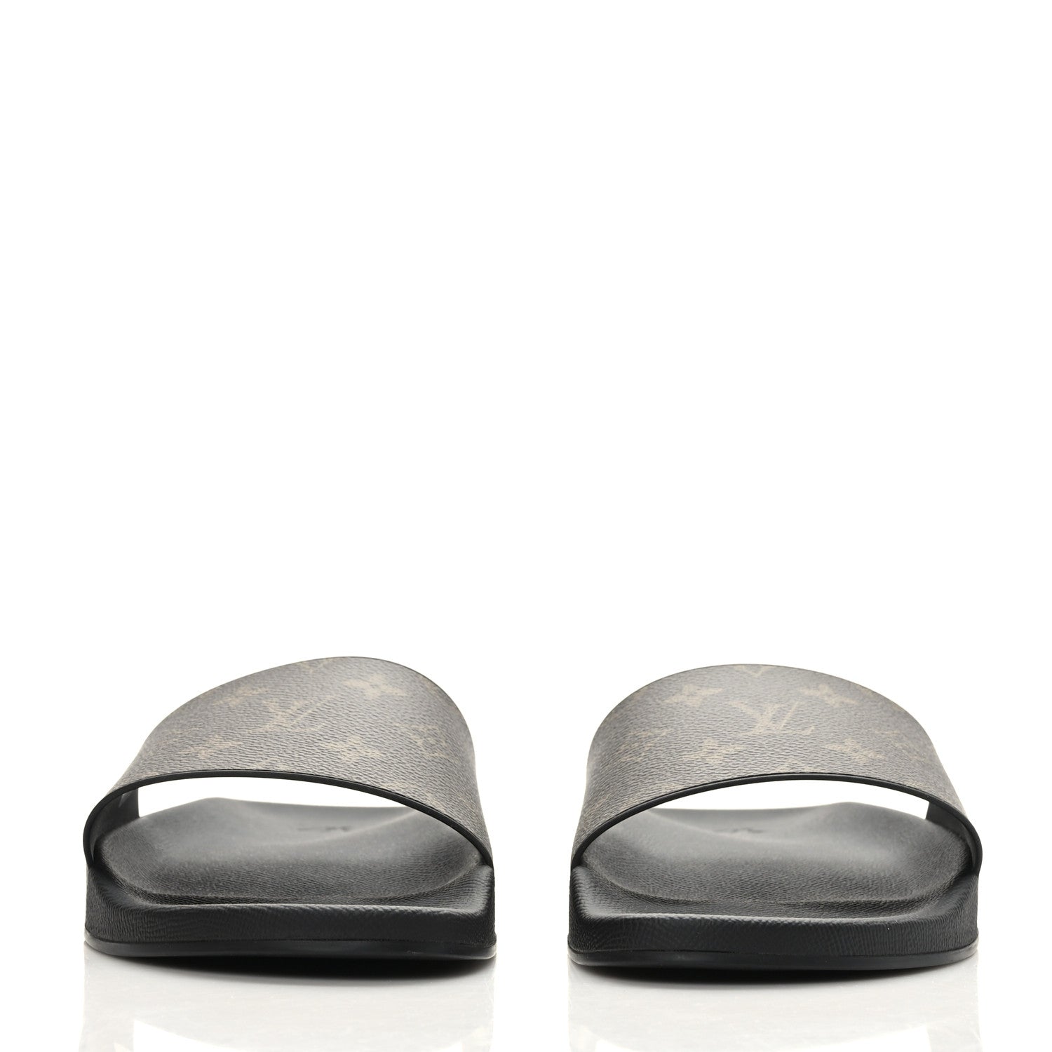 Louis Vuitton Rubber Monogram Mens Waterfront Mules 10 Macassar 2 of 7