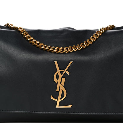 Saint Laurent Smooth Calfskin Suede Medium Reversible Monogram Kate Satchel Navy 13 of 18
