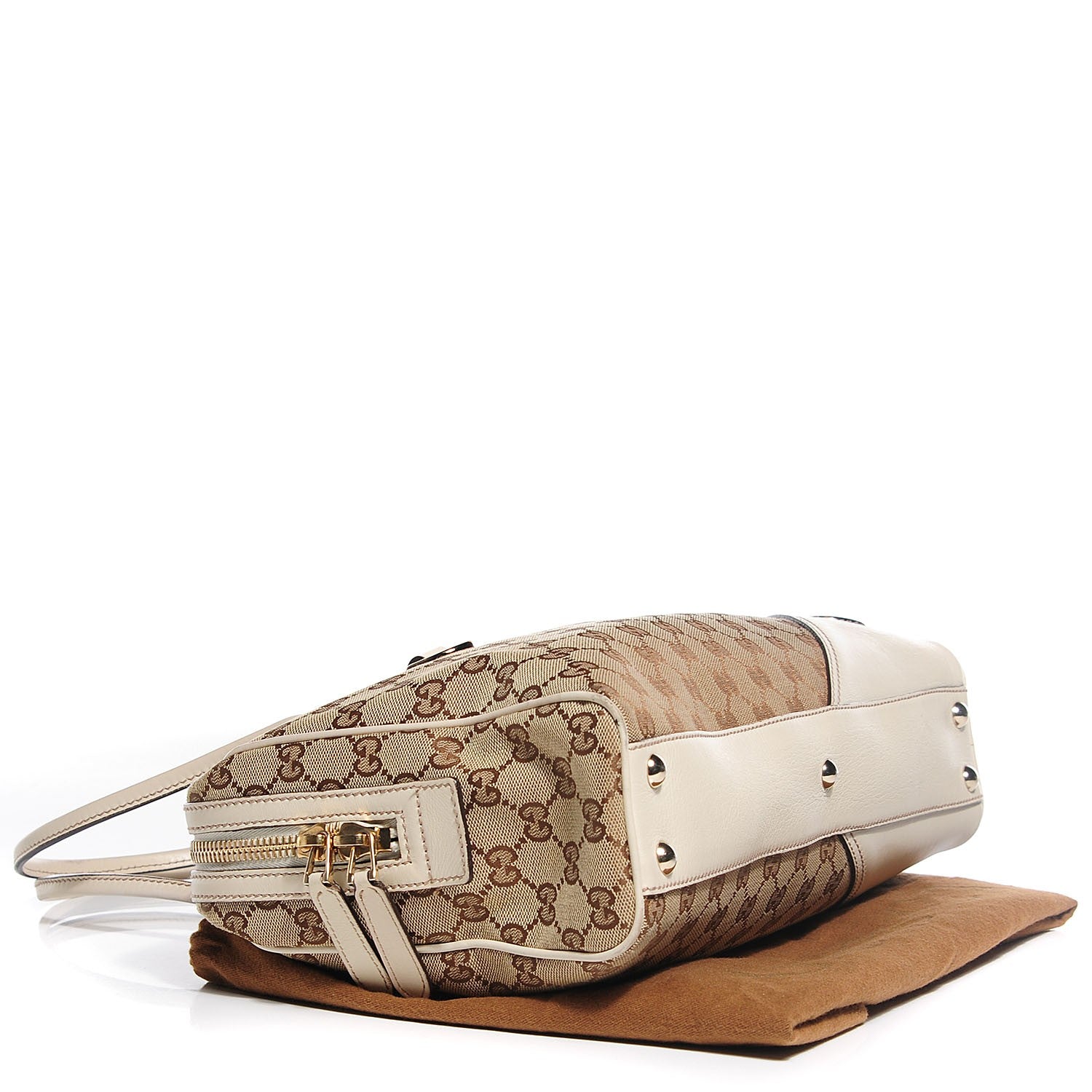 Gucci Monogram Medium New Britt Boston Off White 4 of 7
