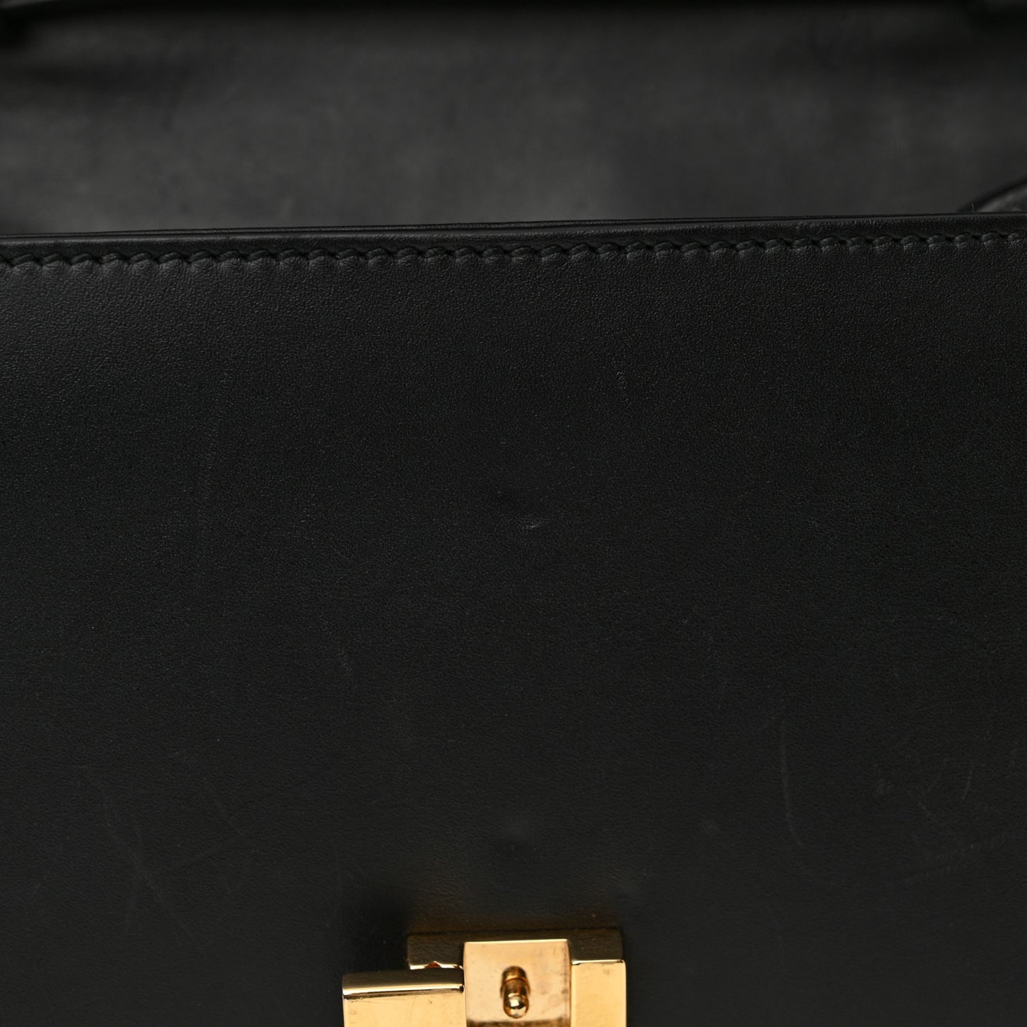 Calfskin Mini Sylvie Top Handle Bag Black