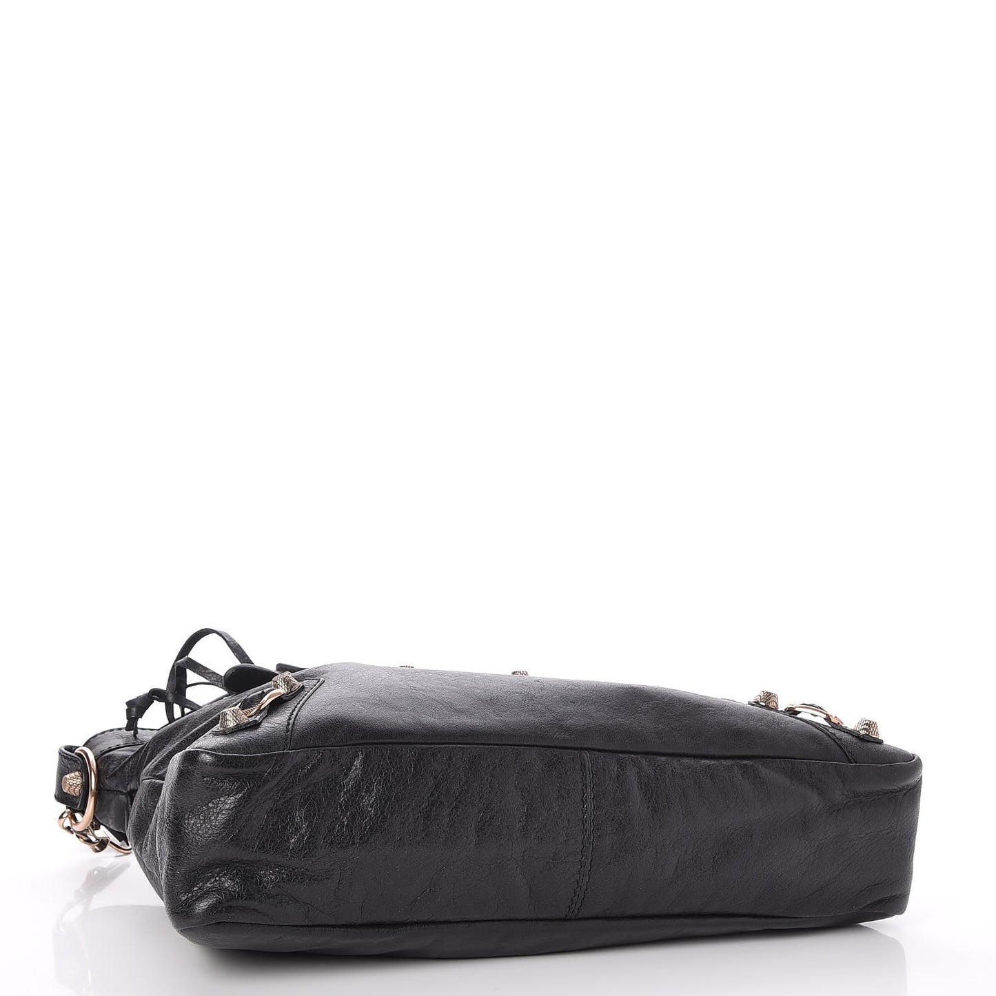 Agneau Giant 12 Rose Gold Hardware Town Black