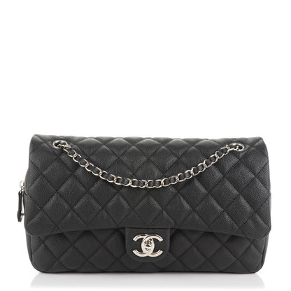 Chanel Caviar Quilted Jumbo Easy Flap Black 1 of 7