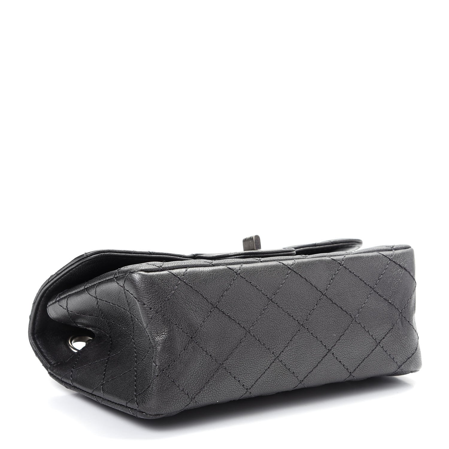 Chanel Sheepskin Quilted 2.55 Reissue Mini Flap Dark Grey 4 of 9