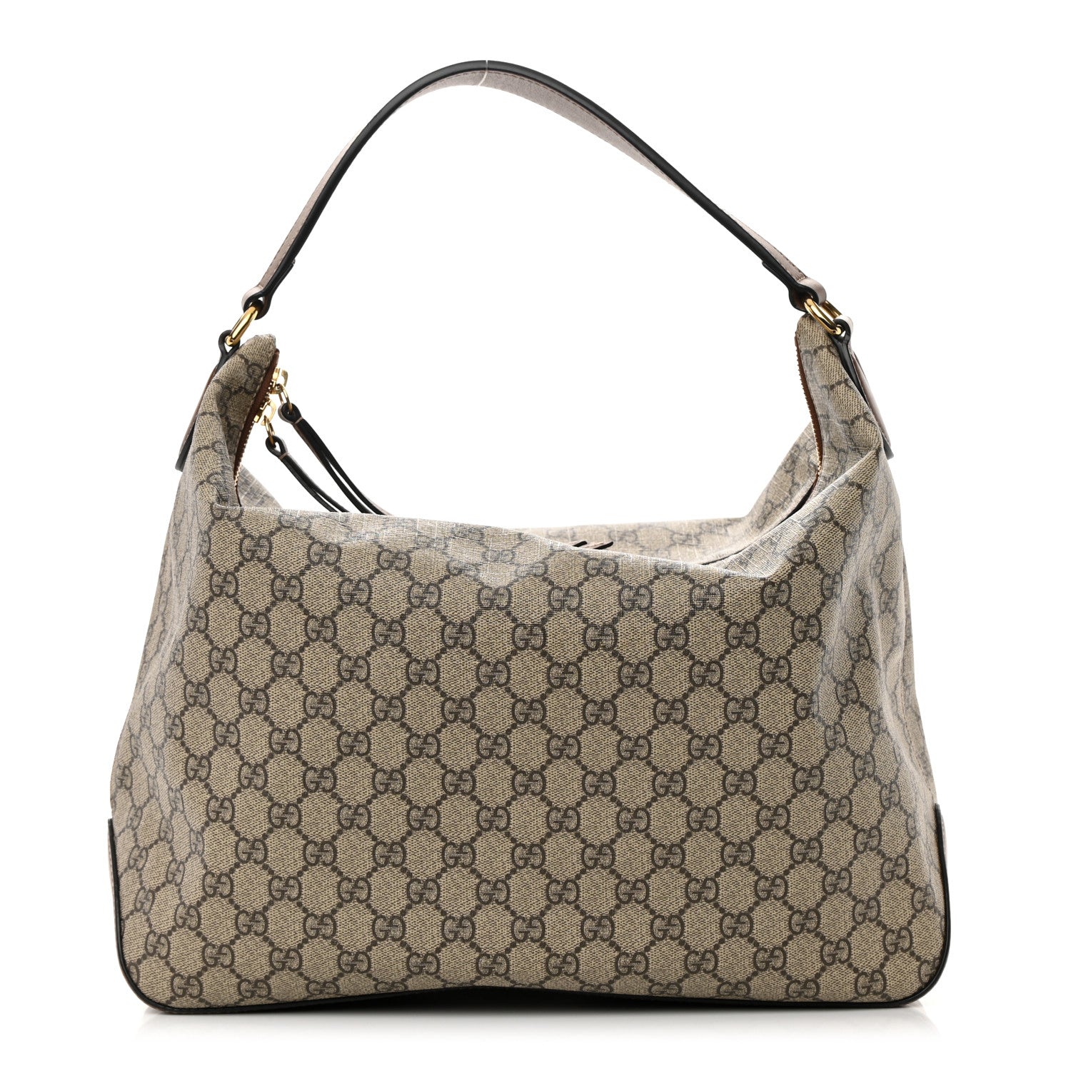 Gucci GG Supreme Monogram Large Linea A Hobo Light Brown 1 of 12
