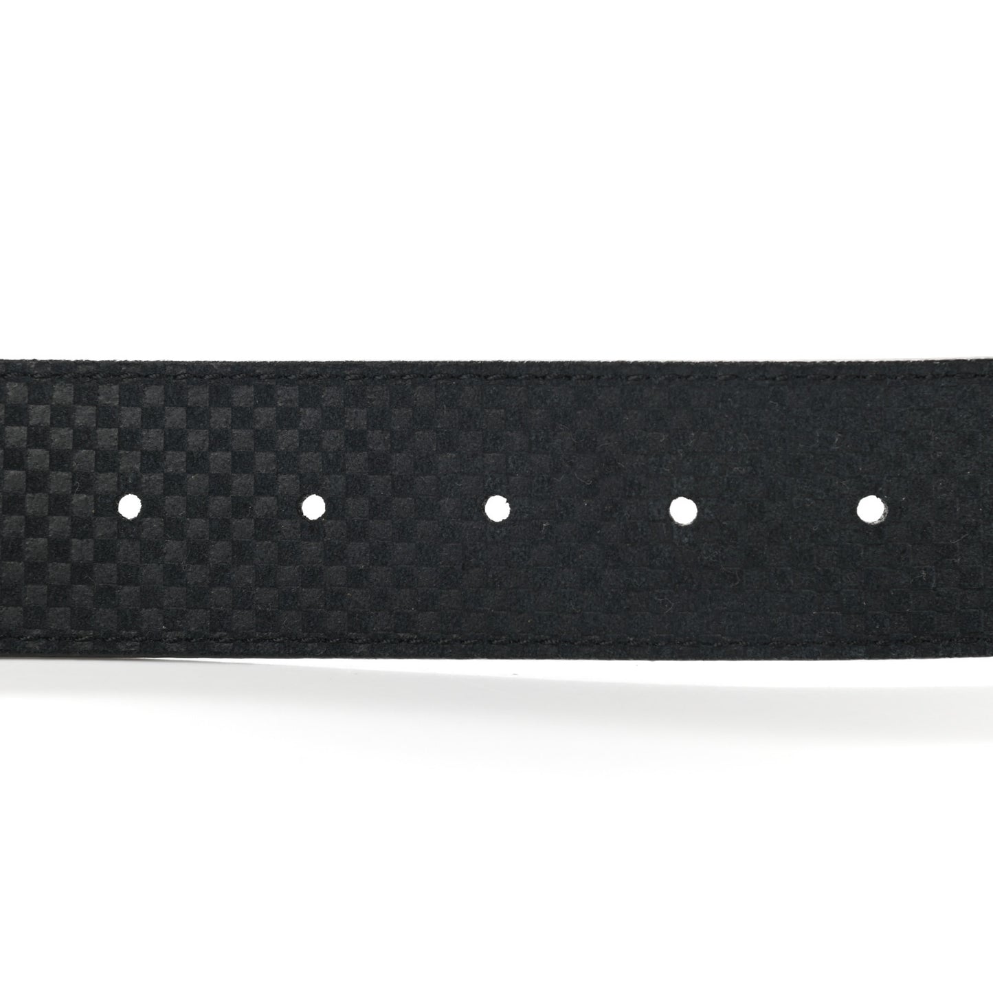 Suede Calfskin Mini Damier 40mm LV Initiales Belt 90 36 Carbone