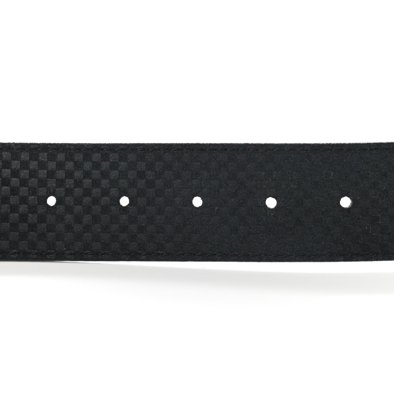 Louis Vuitton Suede Calfskin Mini Damier 40mm LV Initiales Belt 90 36 Carbone 6 of 8