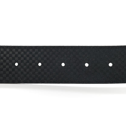 Louis Vuitton Suede Calfskin Mini Damier 40mm LV Initiales Belt 90 36 Carbone 6 of 8