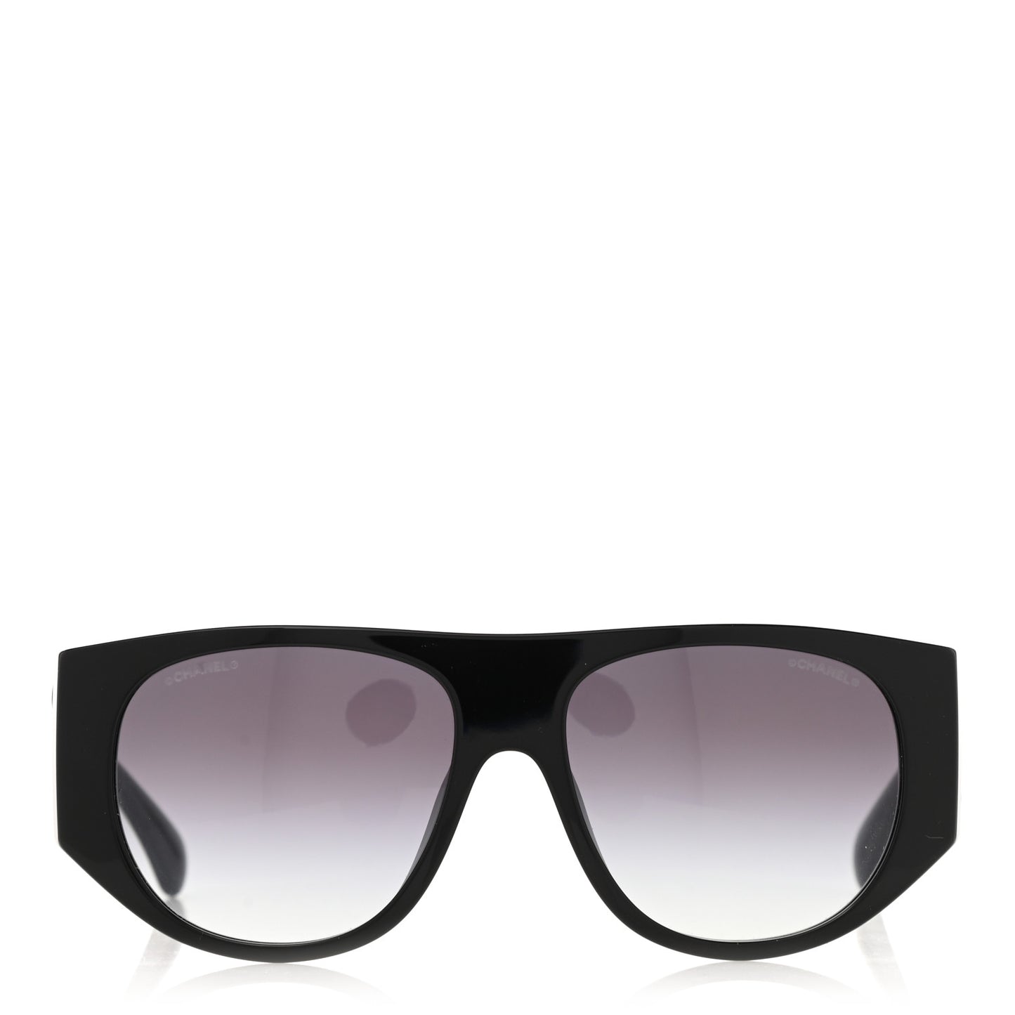 Acetate Quilted CC Pilot Sunglasses 71465 Black