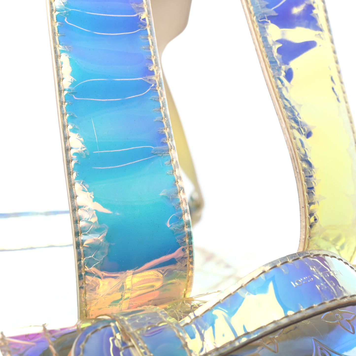 PVC Monogram Christopher Backpack GM Iridescent Prism