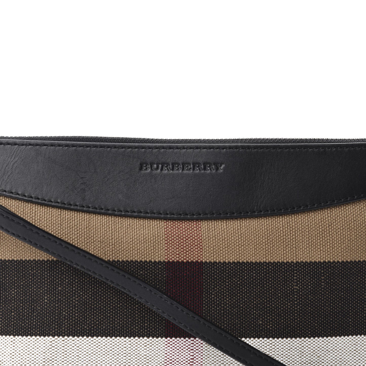 House Check Derby Peyton Crossbody Clutch Bag Black