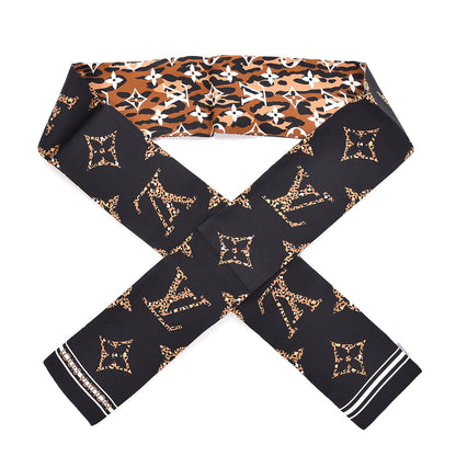 Louis Vuitton Silk Monogram Giant Jungle Bandeau Black 1 of 4