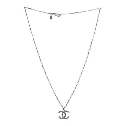 Chanel Ruthenium Crystal CC Necklace 3 of 5