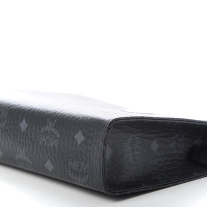 MCM Visetos Zip Pouch Black 7 of 10